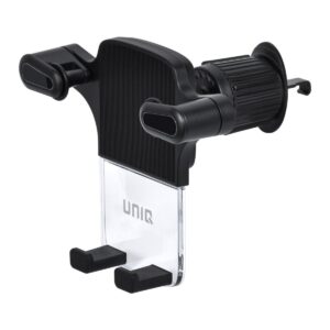 UNIQ Accessory Grille de ventilation Triclamp rotative à 360 degrés Support pour téléphone - Noir